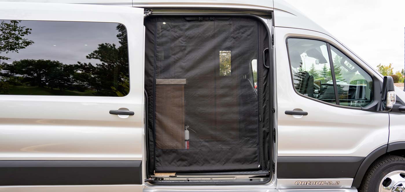 Hide-A-Way Outdoor Shower Curtain - Canyon Adventure Vans